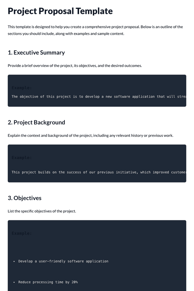 Project Proposal