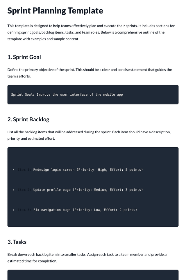 Sprint Planning