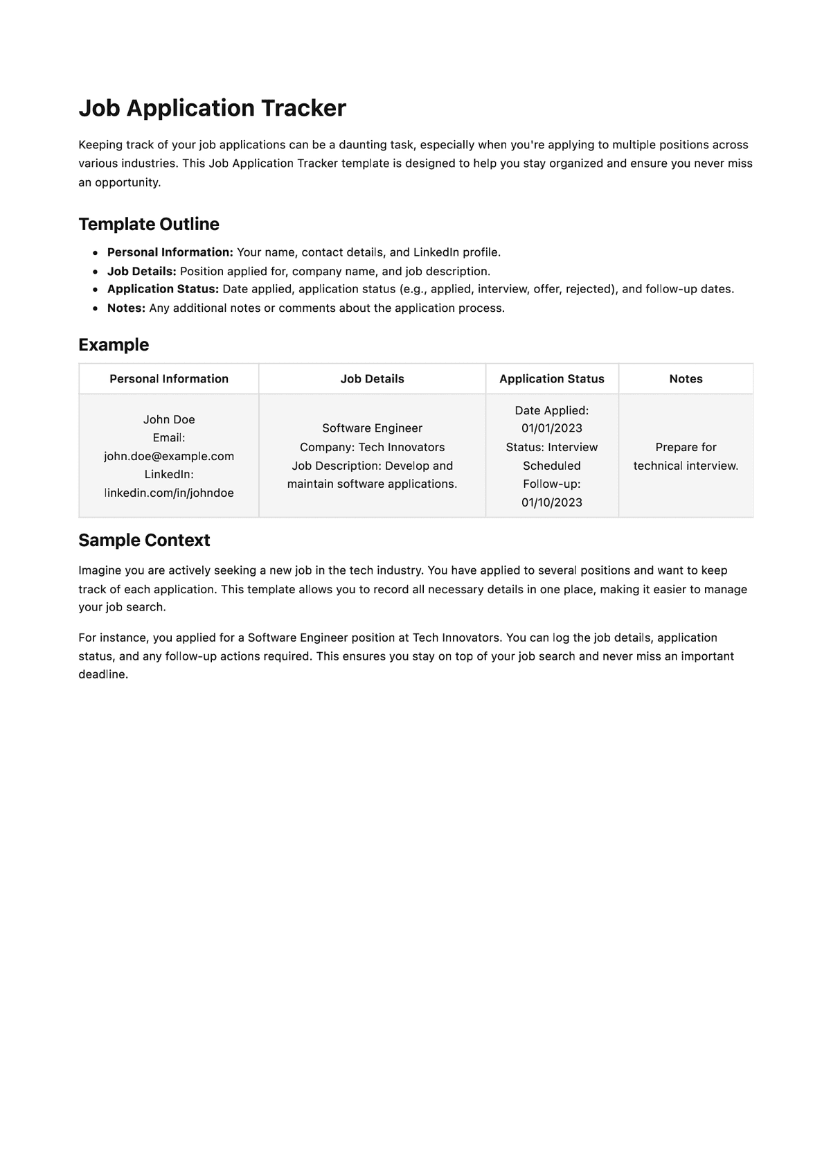 Job Application Tracker