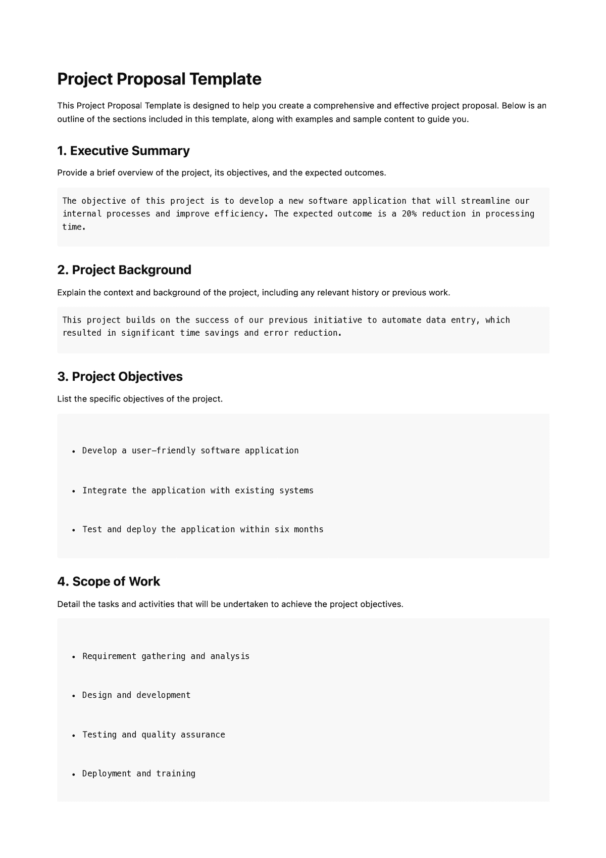 Project Proposal Template